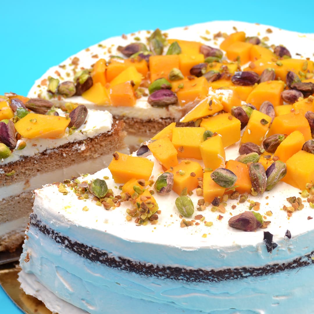 La petite Sara Cafetería Pastelería en Madrid Tartas artesanales Tarta de mango y chocolate blanco